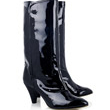 Mi-bottes en cuir bleu marine, Sigerson Morrison