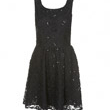 Robe noire dentelle et sequins, Topshop