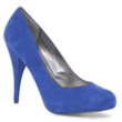 Escarpins en daim bleu, Steve Madden