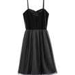 Robe noire voilée-plissée de chez H & M