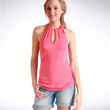 Le top sans manches rose corail de chez la Redoute