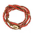 Le bracelet multitour avec perles roses corail de chez Be-Boo