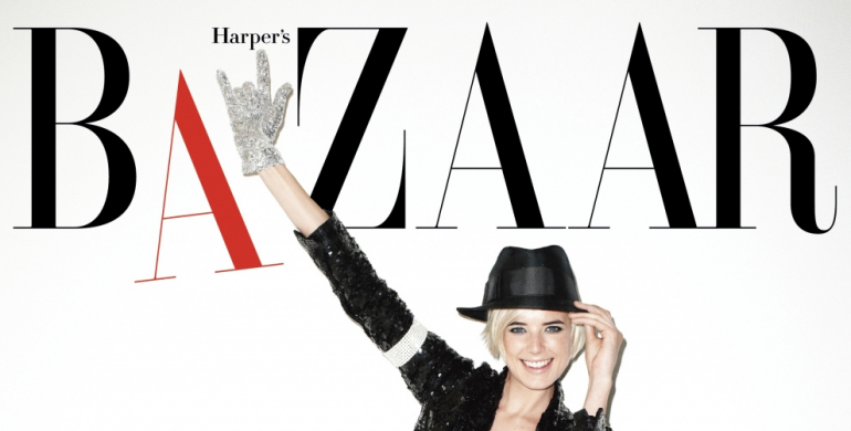 Agyness Deyn Michael Jackson Harper's Bazaar