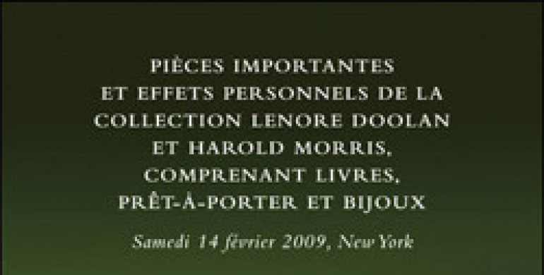 Pièces importantes et effets personnels de la collection Lenore Doolan et H