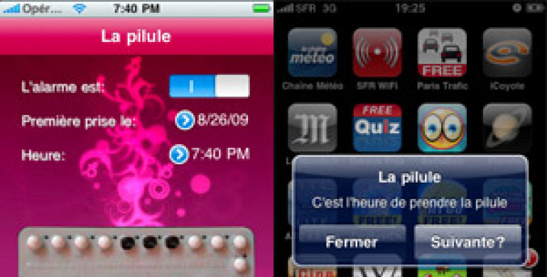 Pilule application iphone