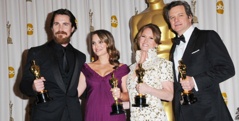 Christian Bale Natalie Portman Melissa Leo Colin Firth 83rd Annual Academy