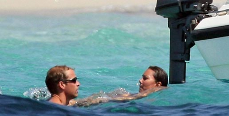 Baignade : Kate Middleton et le Prince William