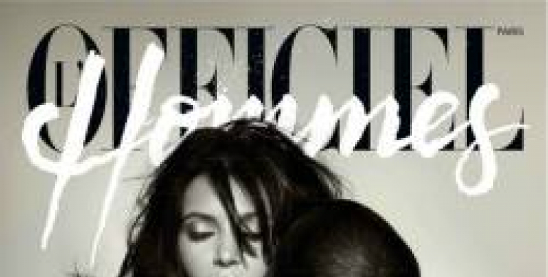 kim kardashian kanye west couverture officiel hommes