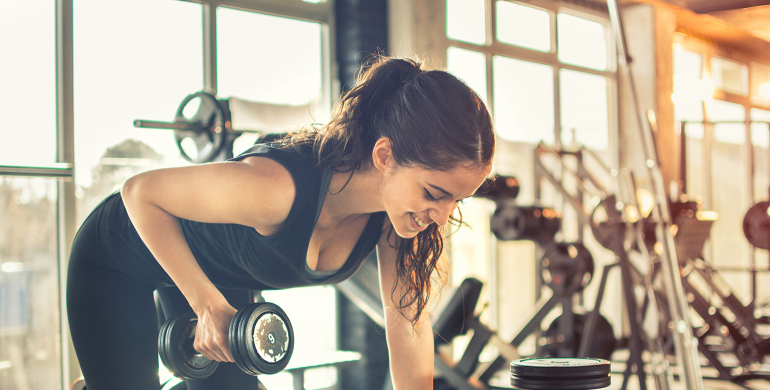 Femme, club de fitness, Salle de sport