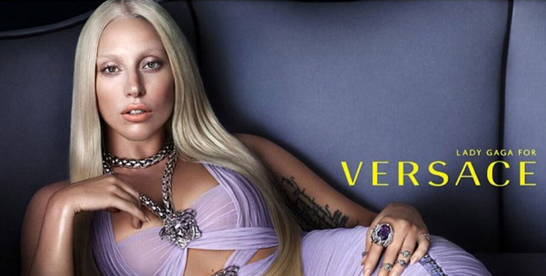 lady gaga egerie versace