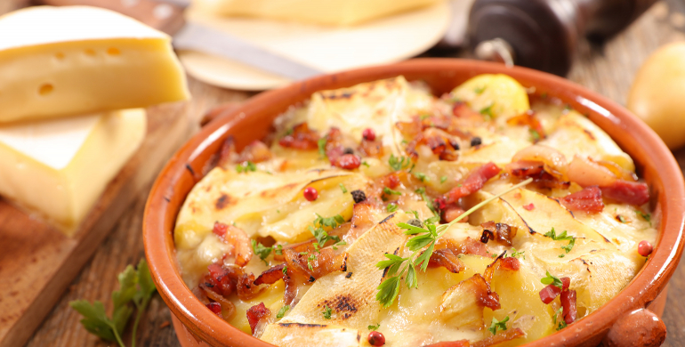 tartiflette - salade