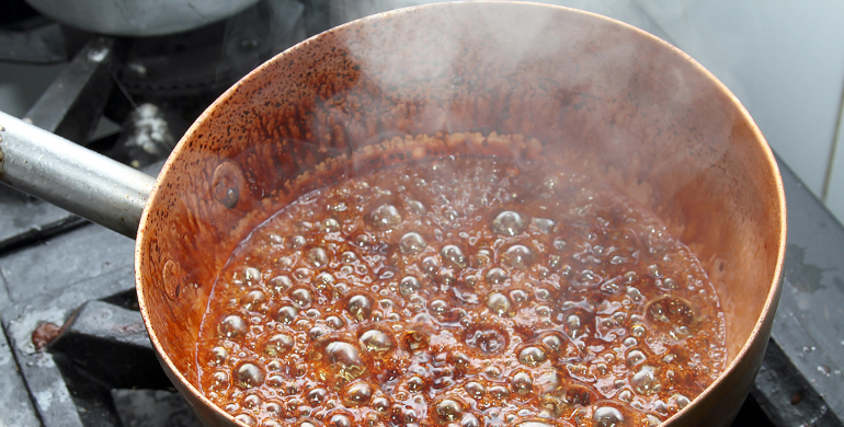 Caramel blond : fond de casserole