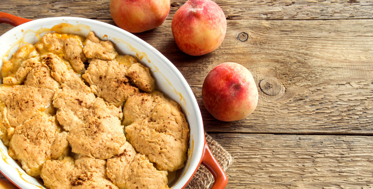 Crumble aux pêches