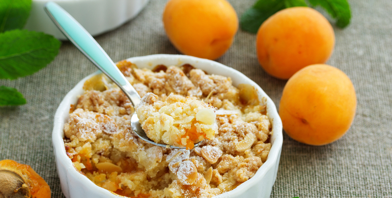 Crumble aux abricots