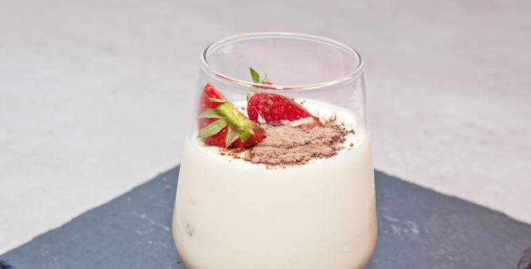 mousse chocolat blanc fraises