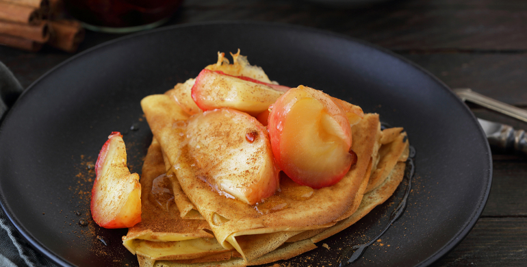 crepes pommes cannelle