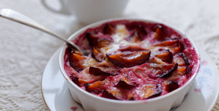 clafoutis aux prunes