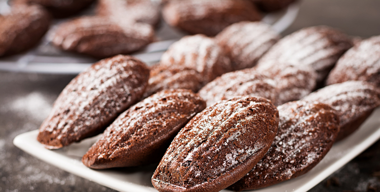 Madeleines au chocolat