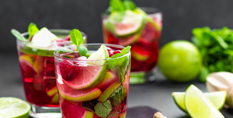 Cocktail Mojito Framboise