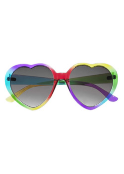 Lunettes coeur Rainbow, New Look