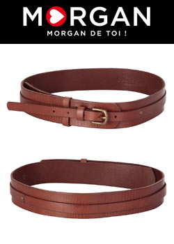 La " ceinture cuir " double de chez Morgan