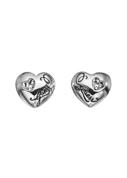 Les boucles " Concave Heart Stud Earing " de chez Guess