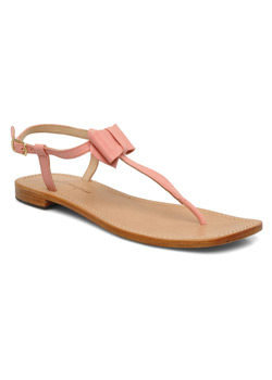 Les nu-pieds Lenora Mellow Yellow rose corail de chez Sarenza