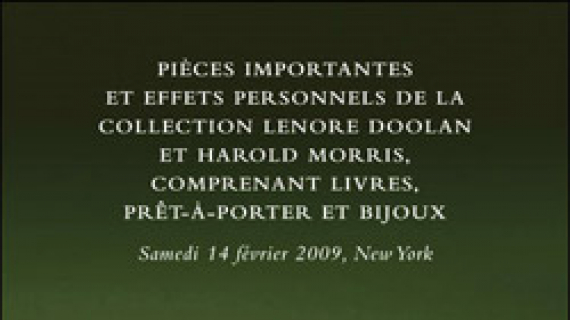 Pièces importantes et effets personnels de la collection Lenore Doolan et H