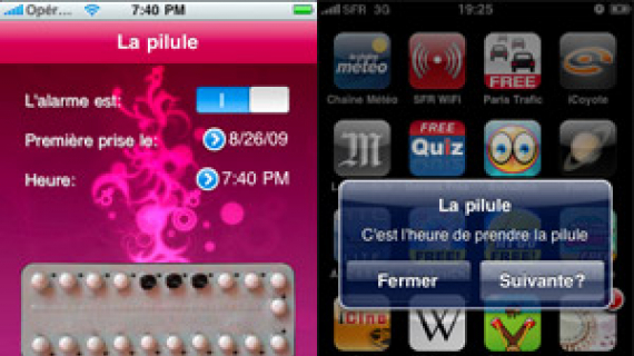 Pilule application iphone