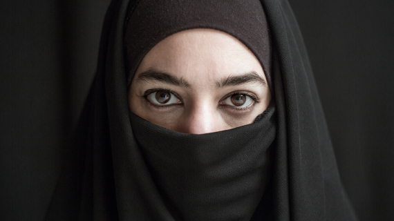 burqa visage de femme voilée