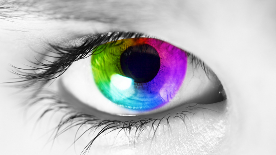 Iris des yeux multicolore