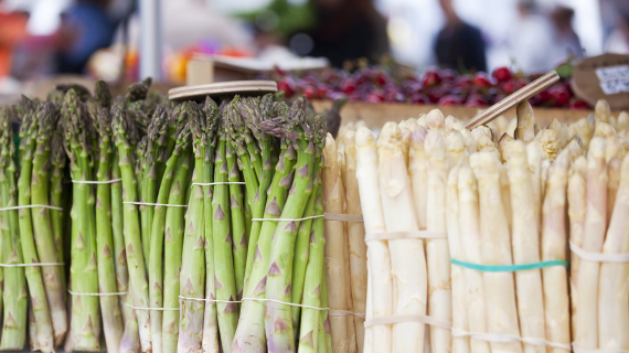 asperges vertes et blanches