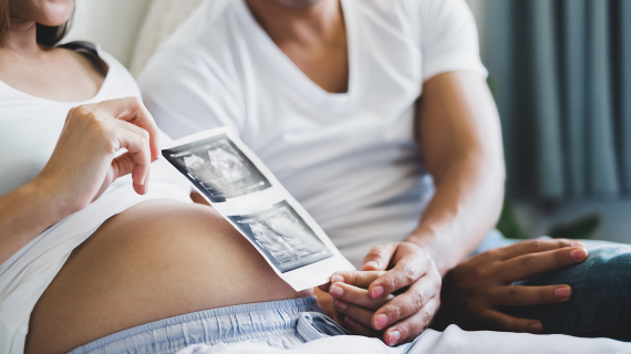 parents echographie bebe