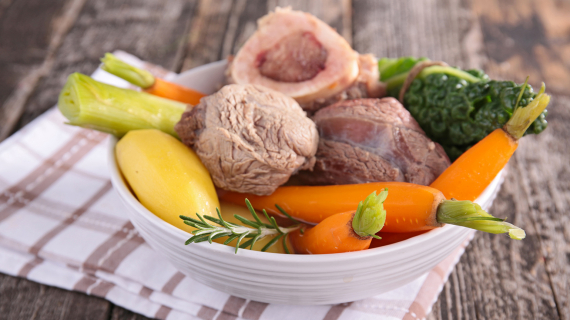 Pot-au-feu, assiette