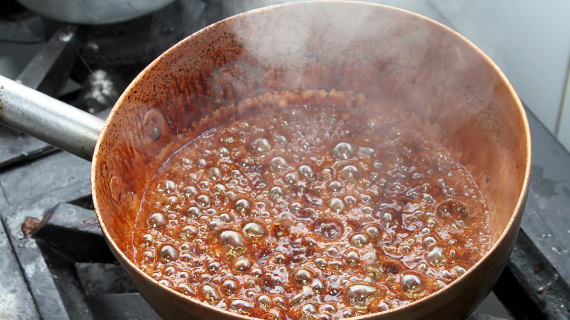 Caramel blond : fond de casserole