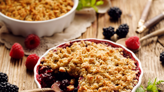 Crumble aux fruits rouges