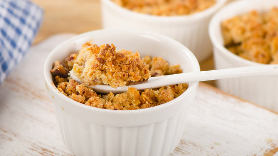 Crumble à l'ananas