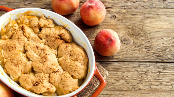 Crumble aux pêches