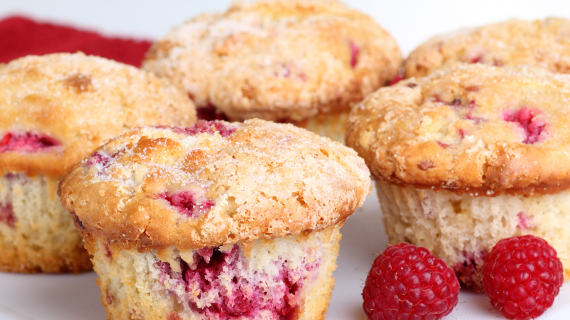 muffins aux framboises