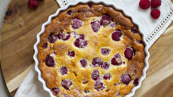 clafoutis aux framboises