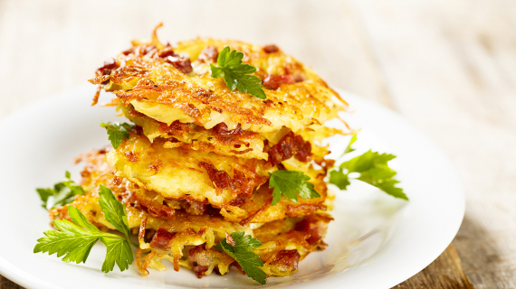 Rösti au saumon fumé et au fromage blanc