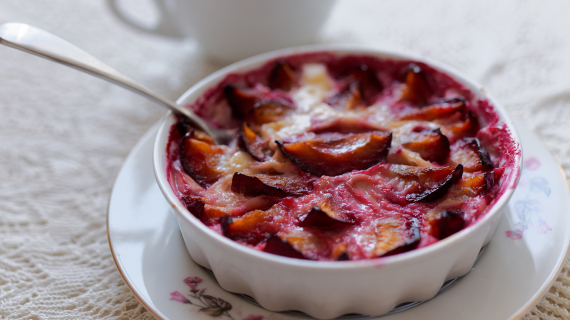 clafoutis aux prunes