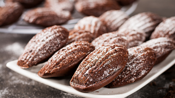 Madeleines au chocolat