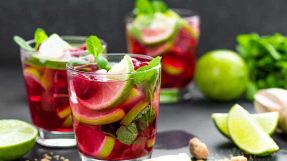 Cocktail Mojito Framboise