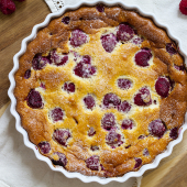 clafoutis aux framboises